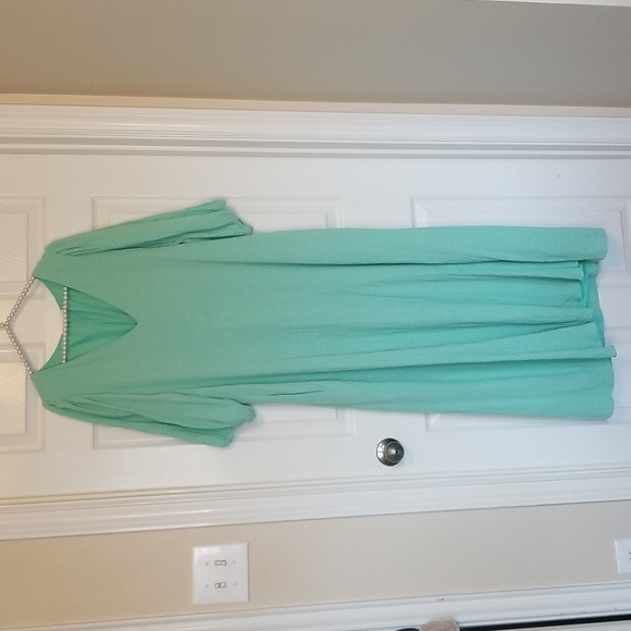 Karlie Mint Green Short Sleeve Signature Maxi Dress Size Medium - Picture 3 of 11
